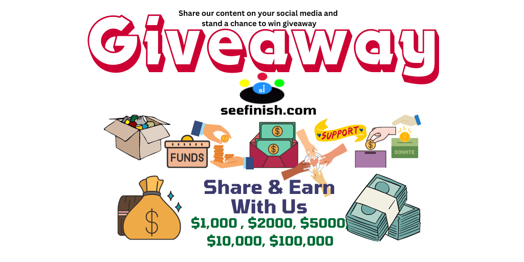 Giveaway Share to Earn News Trends Seefinish-Insights